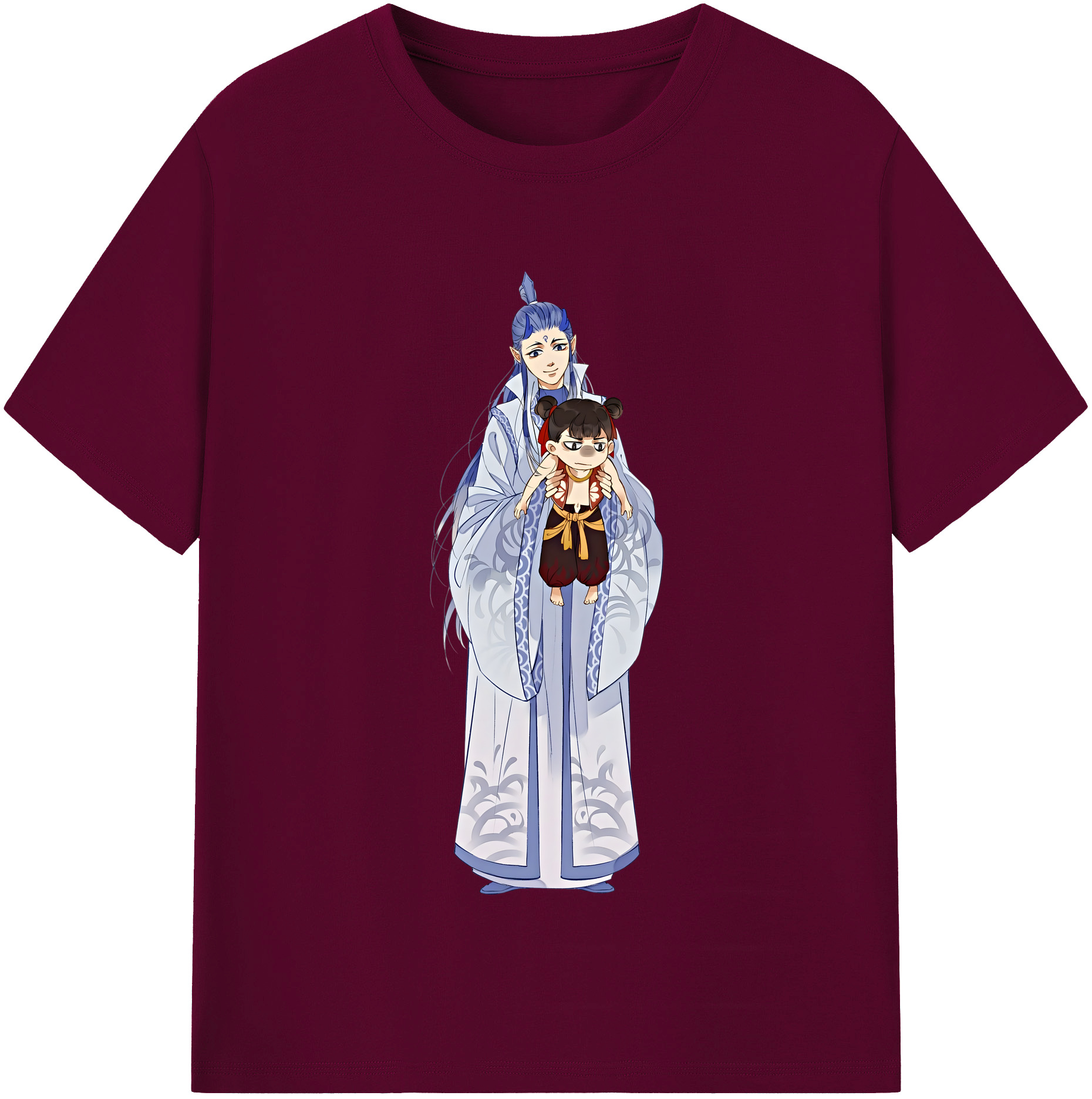 （画像用） Ne Zha 2 ナタ 魔童の大暴れ レディースカジュアルプリントTシャツ（綿100％）